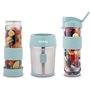 Mini blender - SMOO16 - 300 W - 570 mL - Bleu pastel - 2 gourdes incluses