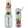 Mini blender - SMOO18 - 300 W - 570 mL - Vert pastel - 2 gourdes incluses