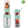 Mini blender - SMOO18 - 300 W - 570 mL - Vert pastel - 2 gourdes incluses