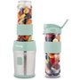 Mini blender - SMOO18 - 300 W - 570 mL - Vert pastel - 2 gourdes incluses