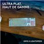 Clavier gamer - sans fil - Logitech G - G915 X - Switch tactile  - AZERTY - Blanc