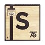 SCRABBLE Premium Edition 75eme anniversaire Plateau en bois - MATTEL GAMES - HPK87 - Jeux famille Scrabble 75 ans - 2 a 4 joueur
