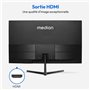 Moniteur grand écran - MEDION - AKOYA P52218 MD 20150 - 54,6 cm (22'') Full HD - HDR10 - HDMI - Sans cadre