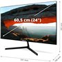 Moniteur grand écran - MEDION - AKOYA P52424 MD 20152 - 60,5 cm (24'') Full HD - HDR10 - DP - HDMI