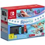 Console Nintendo Switch  Bleu Néon & Rouge Néon + Nintendo Switch Sports (Pré-installé) + 12 mois d'abonnement NSO (Code)