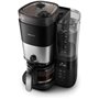 Cafetiere filtre avec broyeur intégré - PHILIPS - HD7888/01 - Jusqu'a 10 tasses - 1,25 L - Noir / Argent