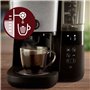 Cafetiere filtre avec broyeur intégré - PHILIPS - HD7888/01 - Jusqu'a 10 tasses - 1,25 L - Noir / Argent