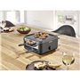 Raclette Gril - SEVERIN - RG2360 - 4 pers. - Compacte - Plaque 24 x 24 cm - Inclus 4 Poelons et spatules - Noir