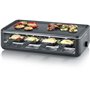 Appareil a raclette - SEVERIN - RG2365 - 8 personnes - Plaque de cuisson céramique 48 x 24 cm - Gril raclette 1300 W - Noir