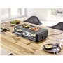 Appareil a raclette - SEVERIN - RG2365 - 8 personnes - Plaque de cuisson céramique 48 x 24 cm - Gril raclette 1300 W - Noir