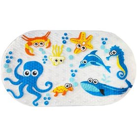 Tapis de bain - THERMOBABY - Antidérapant - Motifs d'animaux marins