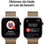 Apple Watch Series 10 GPS + Cellular - 46mm - Boîtier Gold Titanium - Bracelet Gold Milanese Loop - S/M