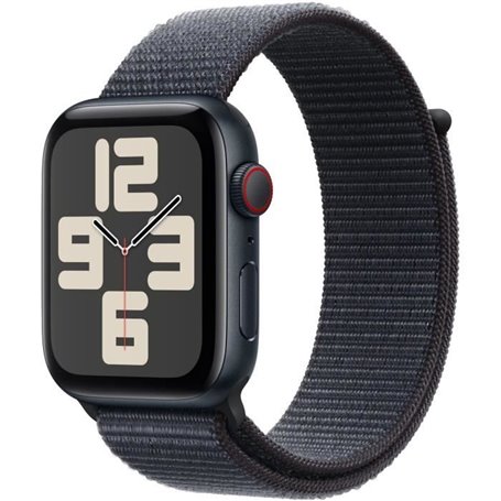 Apple Watch SE GPS + Cellular - 44mm - Boîtier Midnight Aluminium - Bracelet Ink Sport Loop