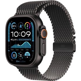 Apple Watch Ultra 2 GPS + Cellular - 49mm - Boîtier Black Titanium - Bracelet Black Titanium Milanese Loop - L