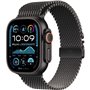 Apple Watch Ultra 2 GPS + Cellular - 49mm - Boîtier Black Titanium - Bracelet Black Titanium Milanese Loop - L
