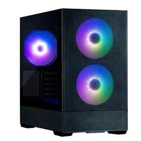 Boîtier PC Mini Tour sans alim - ZALMAN P30 AIR (Noir) - Micro ATX/Mini-ITX - 3x140mm A-RGB - Mesh - USB-C/3.0/HD Audio