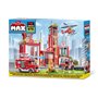 Set de Construction - ZURU - Fire Station Large (976 pieces) - Crée une caserne de pompiers avec véhicules et accessoires