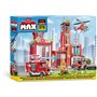 Set de Construction - ZURU - Fire Station Large (976 pieces) - Crée une caserne de pompiers avec véhicules et accessoires