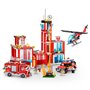 Set de Construction - ZURU - Fire Station Large (976 pieces) - Crée une caserne de pompiers avec véhicules et accessoires