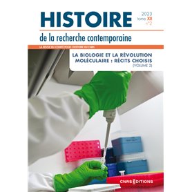 Histoire de la recherche contemporaine 2023 Tome XII n°2