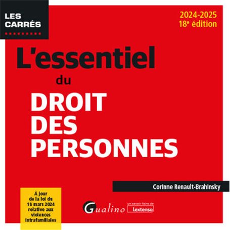 L'essentiel du droit des personnes