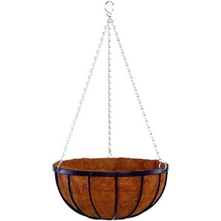 Suspension + coco - GARDEN ID Georgian - Ø30 H17 cm - Coco premium - Structure solide - Profond pour le développement des plante