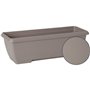 Jardiniere - GARDEN ID Teramo - Taupe 60 cm - Solidité - Réserve d'eau intégrée - Recyclé & 100% recyclable - Volume pour plante