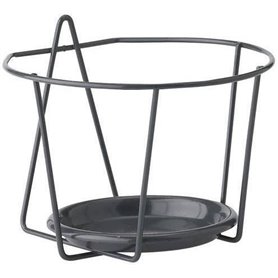 Porte Pot Mural - GARDEN ID - 21 cm Anthracite - Bonne Taille - Tout-en-Un - Robuste et Durable