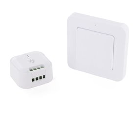 Interrupteur sans fil + Module éclairage On/Off - DIO CONNECTED HOME - 54736 - Blanc - 1000 W