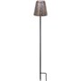 Lampe solaire - GARDEN ID Or - Ø12 h70 cm - Autonomie 6-8h - Pied stabilisateur - Bouton on/off - Sans câblage - Pile AAA.