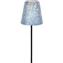 Lampe solaire - GARDEN ID Argent - Ø12 h70 cm - Autonomie 6-8h - Pied stabilisateur - Bouton on/off - Pile AAA.