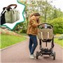 Badabulle Sac a langer Bowling - Grande Contenance 20L - Plan a langer et Attaches-poussette inclus, Olive