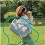 Badabulle Sac a langer Bowling - Grande Contenance 20L - Plan a langer et Attaches-poussette inclus, Gris