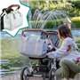 Badabulle Sac a langer Bowling - Grande Contenance 20L - Plan a langer et Attaches-poussette inclus, Gris