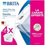 Filtres pour carafe - BRITA - MAXTRA PRO - 4 mois - Carafe MARELLA blanche offerte