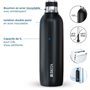 Bouteille isotherme BRITA pour sodaTRIO - acier inoxydable - 1L - noire