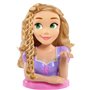 Tete a coiffer - DISNEY PRINCESSES - Tete a Coiffer Raiponce Deluxe - 12 accessoires, faux flacon de vernis, guide coiffure