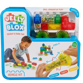 Blocs de construction - GOLIATH - Jelly Blox Vroom Truck Kit - Blocs souples avec voitures! Des 2 ans