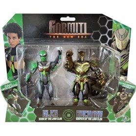 Coffret figurines - GORMITI - Scion et Gormiti associé Terre - Glen et Rockard - 15 cm - a partir de 4 ans - GRV193