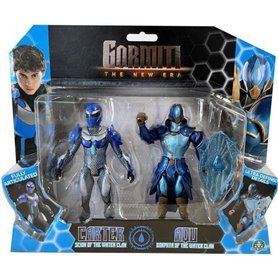 Coffret figurines - GORMITI - Scion et Gormiti associé Eau - Carter et Aqu - 15 cm - a partir de 4 ans - GRV194