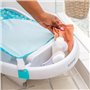 INGENUITY Baignoire bébé évolutive, grand confort, extra-large avec support bébé en tissu doux, jusqu'a 24 mois