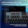 Clavier gamer - sans fil - Logitech G - G915 TKL X - Switch clicky  - AZERTY - Noir