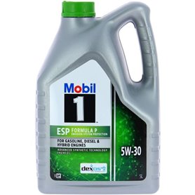 Bidon huile de moteur - MOBIL1 - 5W30 ESP Formula P - 5 L - 4 saisons