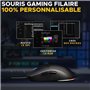 Souris Gamer filaire - The G-Lab - KULT-COBALT - RGB - 12800 DPI - Noir