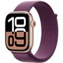 Apple Watch Series 10 GPS - 46mm - Boîtier Rose Gold Aluminium - Bracelet Plum Sport Loop