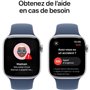 Apple Watch Series 10 GPS + Cellular - 42mm - Boîtier Silver Aluminium - Bracelet Denim Sport Band - M/L