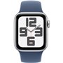 Apple Watch SE GPS + Cellular - 40mm - Boîtier Silver Aluminium - Bracelet Denim Sport Band - S/M