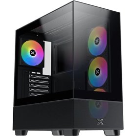 Boîtier PC Moyen Tour sans alim - XIGMATEK Endorphin Air V2 (Noir) - E-ATX/ATX - 4x120mm A-RGB - USB-C/3.0/2.0 - Verre trempé