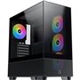 Boîtier PC Moyen Tour sans alim - XIGMATEK Endorphin Air V2 (Noir) - E-ATX/ATX - 4x120mm A-RGB - USB-C/3.0/2.0 - Verre trempé