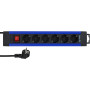 REV Supraline 0014612213 Multiprise 6 prises avec 1 interrupteur, 2,4 m